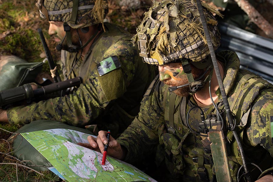 Training with the Latvian Mechanized Infantry Brigade