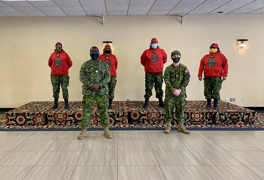 Des membres du 3e Groupe de patrouilles des Rangers canadiens